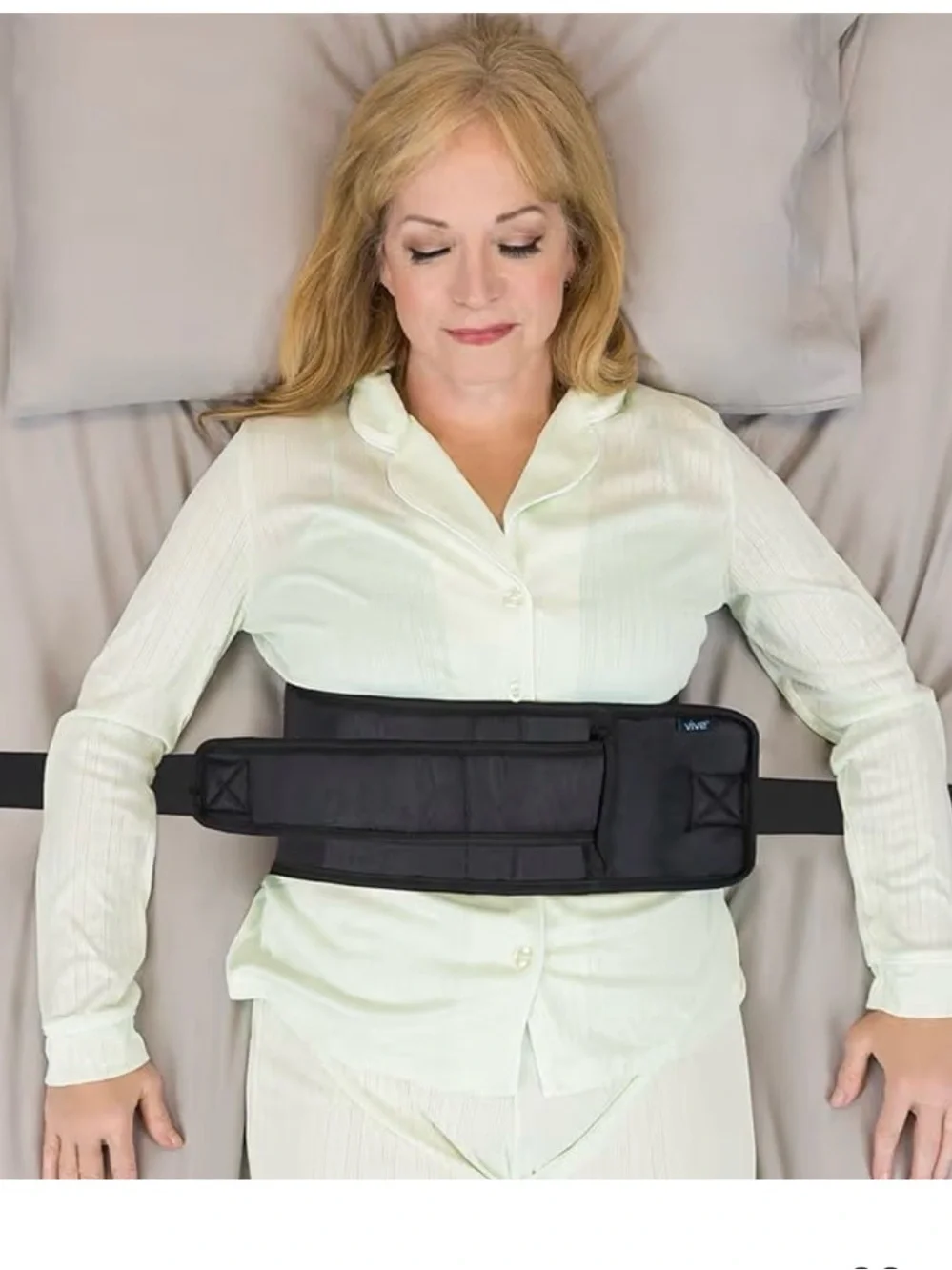 Adjustable Black Bed Rail Restraint Belt